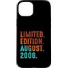 August 2006 Birthday Gift For Year 2006 Custodia per iPhone 15 Plus Edizione Limitata Agosto 2006 Compleanno