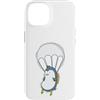 Skydiving fall jump fly tandem parachute Custodia per iPhone 14 Paracadutismo pinguino con paracadute