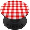 Preposh Rosso Gingham Preppy Estetica Girly Moda Trendy PopSockets PopGrip Adesivo