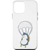 Skydiving fall jump fly tandem parachute Custodia per iPhone 12 mini Paracadutismo pinguino con paracadute