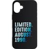 Limited Edition August 1990 Legendary Ye Custodia per iPhone 16 Plus Agosto 1990 Compleanno Anno 1990 Edizione Limitata