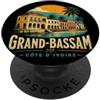 Ivory Coast Souvenir Gift Regalo vintage Grand Bassam Costa d'Avorio PopSockets PopGrip Adesivo