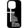 Church Bible Verses for Pastor Clergy Pr Custodia per iPhone 14 Pro Galati 5:22 5 22 Dio Gesù Cristiano Frutta Spirito Amore