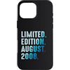 Limited Edition August 2008 Legendary Ye Custodia per iPhone 16 Pro Max Agosto 2008 Compleanno 2008 Edizione Limitata