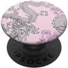 Pink Dragon Flower Phone Grip Pink Dragon Flower PopSockets PopGrip Adesivo