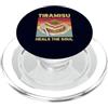 Food Humor Shirt Dessert Lover Gift Food Tiramisù Guarisce L'Anima Cucina Italiana Fan Divertente Retrò PopSockets PopGrip per MagSafe