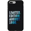 Limited Edition August 1990 Legendary Ye Custodia per iPhone 7 Plus/8 Plus Agosto 1990 Compleanno Anno 1990 Edizione Limitata