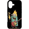 Guitar Lighter Outfit Custodia per iPhone 17 Aspetto piuttosto leggero con grafica di fuoco e chitarra