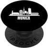 NextLevel Merch Città di Munich Silhouette e Skyline della città interna PopSockets PopGrip Adesivo