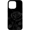 Dark Rose Bloom Custodia per iPhone 15 Pro Max Rosa Nera Floreale Goth Garden Dark Botanical