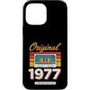 Vintage Birthday Collection Custodia per iPhone 13 Pro Max Originale 1977 Vintage Cassette Birthday Edition