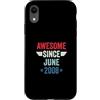 Legend Since Birthday Custodia per iPhone XR Awesome Since June 2008