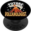 Vulcanologia Vulcano Lava Geologia Bambi Future Volcanologist PopSockets PopGrip Adesivo