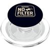 Sassy Loud Mouth Quote Novelty Club Attenzione Nessun filtro Chiedi a tuo rischio Divertente Sarcastico PopSockets PopGrip per MagSafe