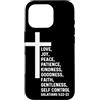Church Bible Verses for Pastor Clergy Pr Custodia per iPhone 16 Pro Galati 5:22 5 22 Dio Gesù Cristiano Frutta Spirito Amore