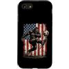 Sasquatch Soccer Squad Custodia per iPhone SE (2020) / 7/8 Bigfoot - Pallone da calcio con bandiera USA