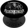 Metalhead, Rocker, Heavy Metal, Rocker G Maglietta Heavy Metal Skull Rock Hand Shirt Metalhead Shirt Metal PopSockets PopGrip Adesivo