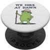 Dawn Trekker Frogs Escursioniamo All'alba Escursionista Rana Mattina presto Trek PopSockets PopGrip Adesivo