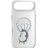 Skydiving fall jump fly tandem parachute Custodia per iPhone Air Paracadutismo pinguino con paracadute