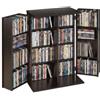 VEVOR Mobile Portaoggetti Scaffale Organizer per CD DVD, Mobiletto 610 x 368 x 846 mm per Libri Riviste Giochi Contenitore 16 Scomparti Multimediale per Ufficio Salotto Soggiorno, Colore Marrone