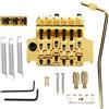 LiebeWH Tremolo Bridge System, doppio dispositivo stabilizzatore a molla per chitarra a dondolo per chitarra elettrica Accessori di ricambio per strumenti musicali (Oro)