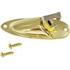 Supertool Piastra jack per chitarra, stile barca, presa jack per cavi audio da 6,35 mm, adatta per Fender Strat Sq, oro