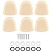 VBESTLIFE 6 Pezzi/Set Pulsanti acrilici per Chitarra di pioli per accordatore Teste per Macchine per Accessori Musicali per Chitarra(Color Crema)