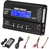 Haisito Caricabatterie Lipo 80W 6A, bilanciante RC, schermo LED, adattatori XT60