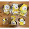 BTS BT21 Fluffy Chimmy Peluche Giocattolo Set Prodotti Ufficiali Jimin Kpop N...