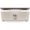 WoodWick Candela profumata | Candela Ellipse | Tonka & Almond Milk | Regali perfetti per donne