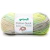 Gründl 4921-03 Cotton Quick Batik Filato - Naturale Turchese-Giallo-Verde - 260 m