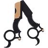 NIYANGLE Rasoio per Barba Uomo Vintage in Acciaio Inox, Rasoio Manuale Multifunzionale 2 Pezzi per Rifinitura Barba e Sopracciglia, per Cura Personale Maschile Colore Casuale