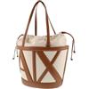 Armani Exchange Marisol - Borsa per la spesa, in tela, colore: Naturale/Argilla salina, taglia unica