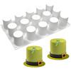 DUBENS 15 Cavità Cilindrico Fondente Stampo in Silicone Cilindro Fai da te Pasticceria Cupcake Gelatina Mousse Pan Pudding Muffin Cioccolato Produzione Accessori Cookie Shot Moluds Per La Cottura