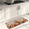 Generic Tappetini da cucina autunnali per pavimento, zucca e foglie, vintage, morbidi, imbottiti, confortevoli, lavabili, antiscivolo, per lavelli da cucina, lavanderia e bagno, 40 x 119 cm