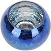 HEEPDD Candeliere, Porta Tealight Romantico Caldo di Colore Sfumato per la Festa (Blu sfumato)