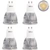 shen shuai GU10 Lampadina a LED, 5 X 1W LED Chip di Dimmable 5 W alogena da 50 W, Bianco caldo 2700 - 3200K, 520lm, Angolo di Diffusione 60 °, LED, lampadine a LED, Ø 48 X 70 mm AC 220V 230V, Confezione da 4