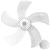 EasyByMall Pala del ventilatore di ricambio in plastica da 35,5 cm con 5 foglie con copertura dado, per ventilatore da tavolo a piedistallo in piedi per uso domestico