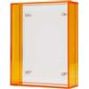 ZMdooreasy Porta foto da parete in acrilico, senza cornice, elegante, per foto, schizzi e cartoline (arancione)