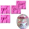 DUBENS 2 Pezzi Cavallo A Forma Di Silicone Stampo Da Cuoco Fondente Torta Strumento Decorazione Caramelle Cookie Stampo Cioccolato Artigianato Cucina Strumento di Cottura