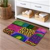 Generic Tappetino da bagno colorato patchwork, design artistico astratto per primavera, morbido e assorbente, antiscivolo, in memory foam, lavabile, tappeto da bagno per decorazione del bagno, 50 x 81 cm
