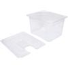 Tnfeeon Contenitore Sous Vide 12L con Coperchio e Griglia, Kit Completo per Cottura a Bassa Temperatura, Compatibile con la Maggior Parte delle Macchine Sous Vide