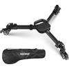 NEEWER Carrello per Treppiede Fotografico, Dolly Fotocamera a Sgancio Rapido con Ruote da 3, Gambe Telescopiche, Maniglia e Borsa per Fotocamera DSLR Videocamera Fino a 20kg per Foto e Video, TS012