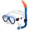 arena Set Maschera e Boccaglio Bambini, Maschera Snorkeling, Maschera Mare, Boccaglio Snorkeling Bambina con Tecnologia Anti-Infiltrazione, Tubo Flessibile con Valvola Spurgo, Silicone Ipoallergenico
