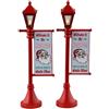 Lemax North Pole Lamppost - Set di 2 Lampioni Natalizi con Luci LED Cod. 34091