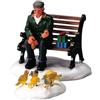 Lemax Feeding Pigeons - Set di 2 Personaggi in Poliresina Cod. 42905