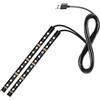 Generic Striscia LED per auto 12 Luci interne a LED Kit luce atmosfera auto Striscia di illuminazione vano piedi per lampade decorative interne auto (USB bianco)