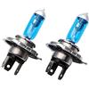 Riloer 2pcs 12V 100W H4 alogena lampadine per fari per auto, illuminazione bianca Sostituzione universale ad alta luminosità dei fendinebbia per auto Sostituzione delle lampadine