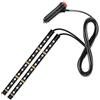 Generic Striscia LED per auto 12 Luci interne a LED Kit luce atmosfera auto Striscia di illuminazione vano piedi per lampade decorative interne auto (accendisigari giallo)