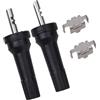 EasyByMall Set di due valvole TPMS con sensore di pressione dei pneumatici per auto e moto, compatibili con ruote da 11 5 mm